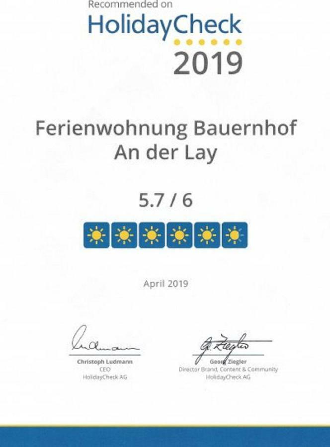 Ferienhof An Der Lay Kerpen  Esterno foto
